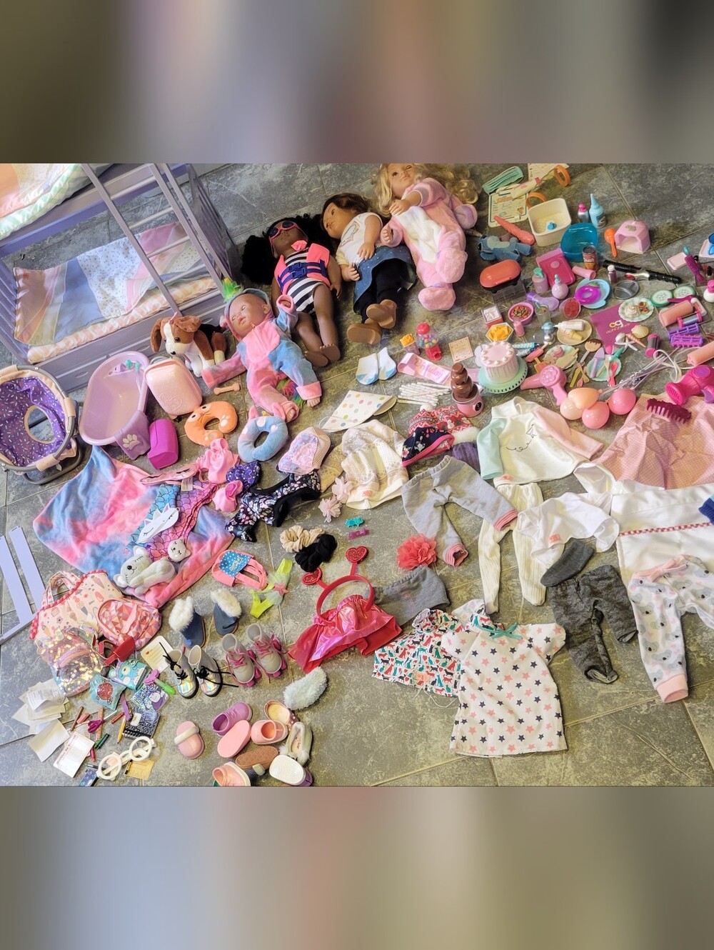 Our Generation & American Girl Doll & Accessory Lot Pink & Multicolor
